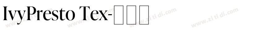 IvyPresto Tex字体转换